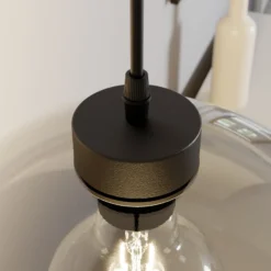 Hängeleuchte Cubus, rauchgrau, Glas, Ø 30 cm, E27