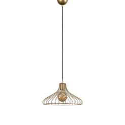 Hängeleuchte Depay, goldfarben, 1-flammig, Metall, Ø 36 cm