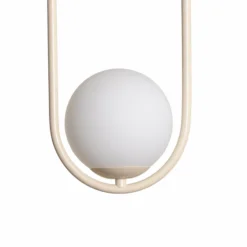 Hängeleuchte Dione, opal/creme, 1-flammig