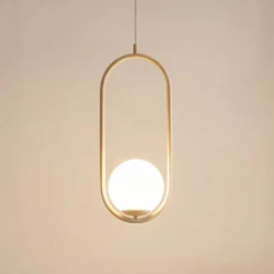 Hängeleuchte Dione, opal/creme, 1-flammig