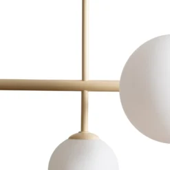 Hängeleuchte Dione, opal/creme, 6-flammig