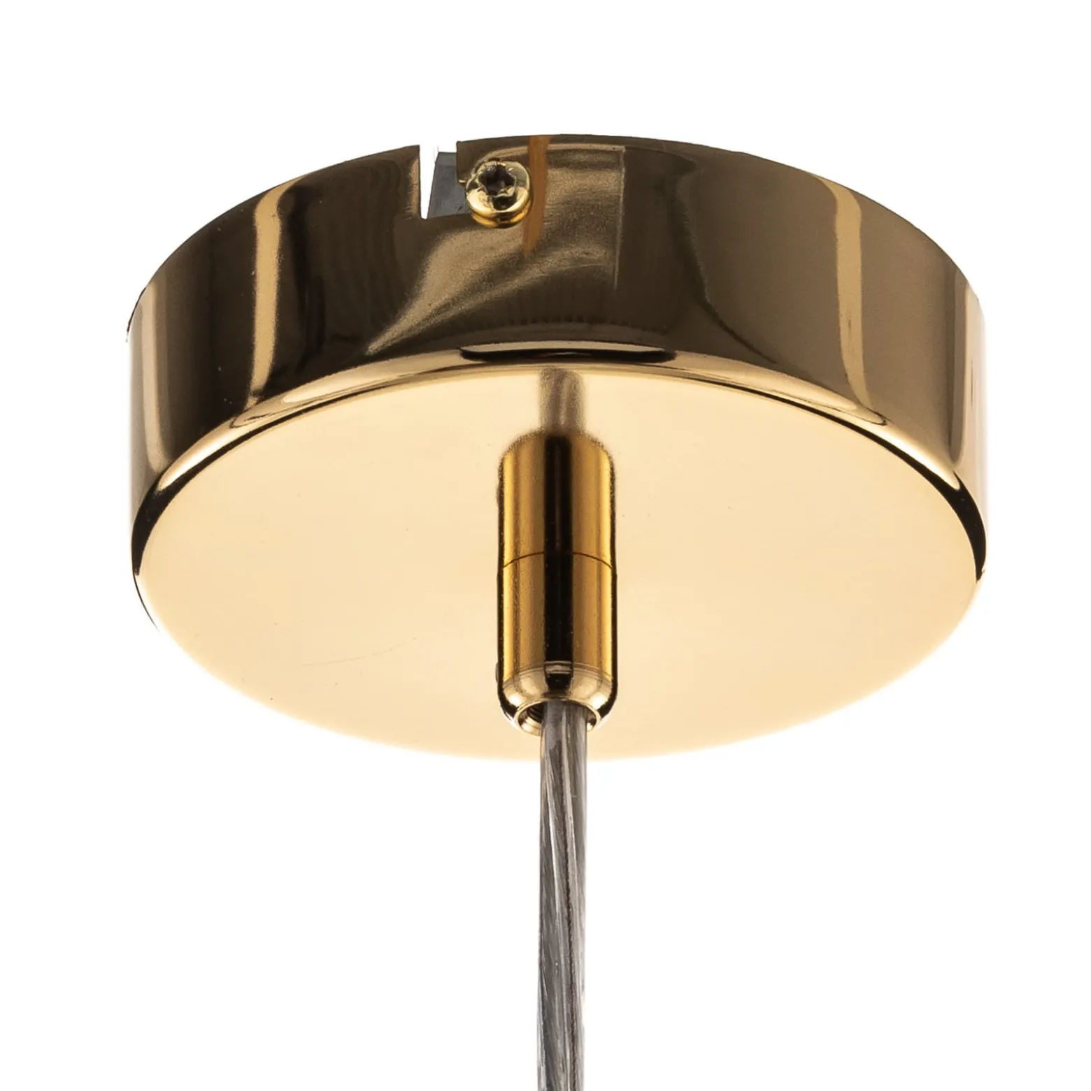 Hängeleuchte Dione, vierflammig, gold