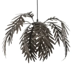 Hängeleuchte Dubai, Palmendekor, Ø 46cm, bronze