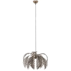 Hängeleuchte Dubai, Palmendekor, Ø 46cm, bronze