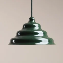 Hängeleuchte Fala, grün, Ø 23 cm, Glas