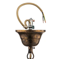 Hängeleuchte Felce als Farn in Bronze