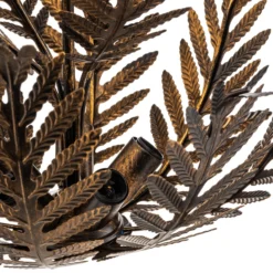 Hängeleuchte Felce als Farn in Bronze