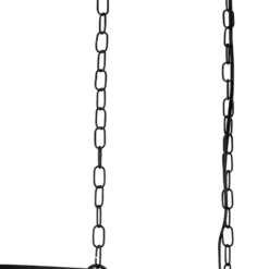 Hängeleuchte Fishnet in Schwarz, 91cm lang