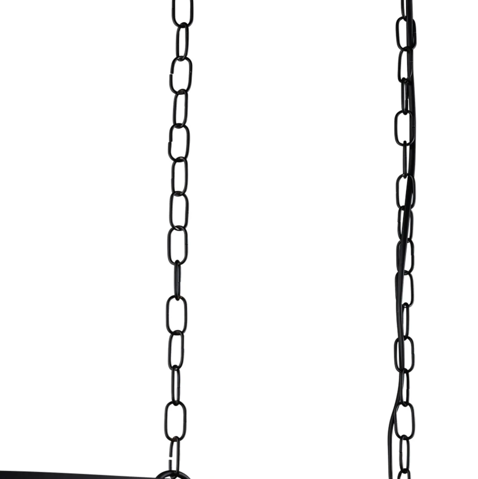 Hängeleuchte Fishnet in Schwarz, 91cm lang