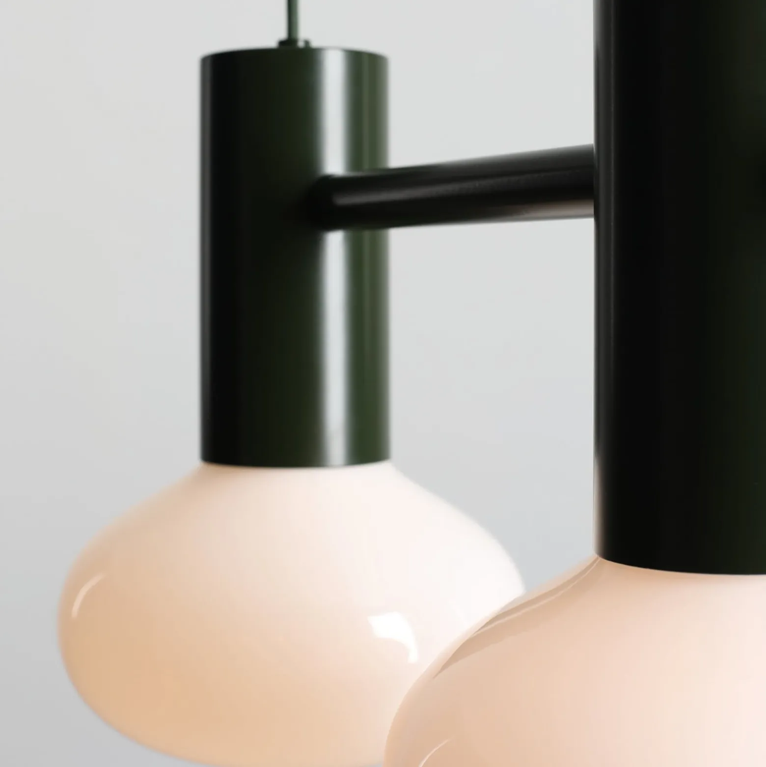 Hängeleuchte Flo, grün, 2-flammig, Glas