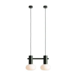 Hängeleuchte Flo, grün, 2-flammig, Glas