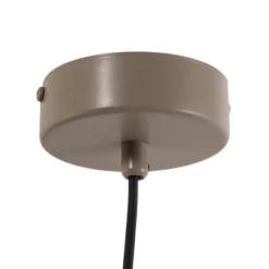 Hängeleuchte Form, beige, Metall, Ø 24 cm, Kegel, E27