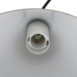 Hängeleuchte Form, beige, Metall, Ø 24 cm, Kegel, E27