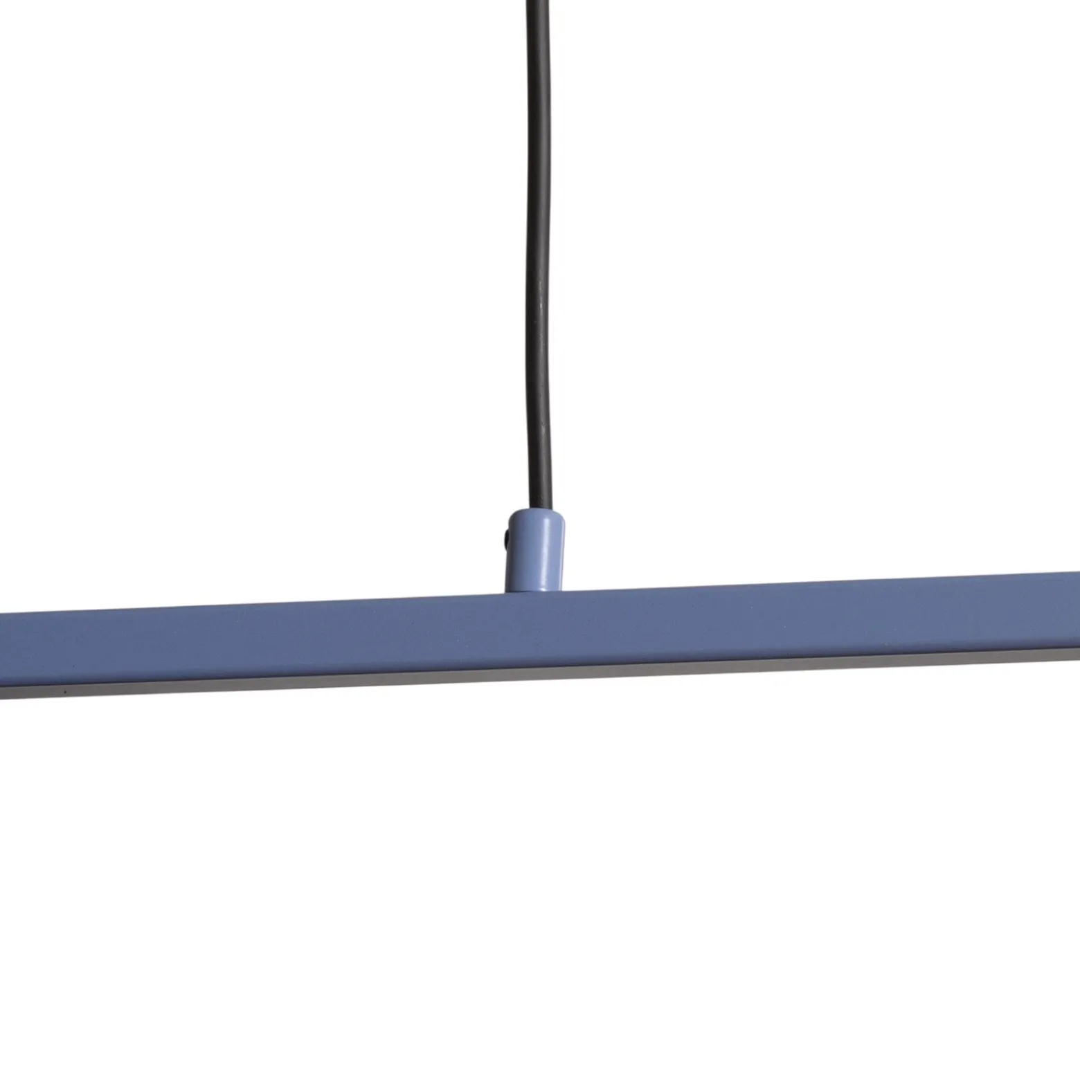 Hängeleuchte Form 4, blau, Metall, 4-flammig, Kegel, E27