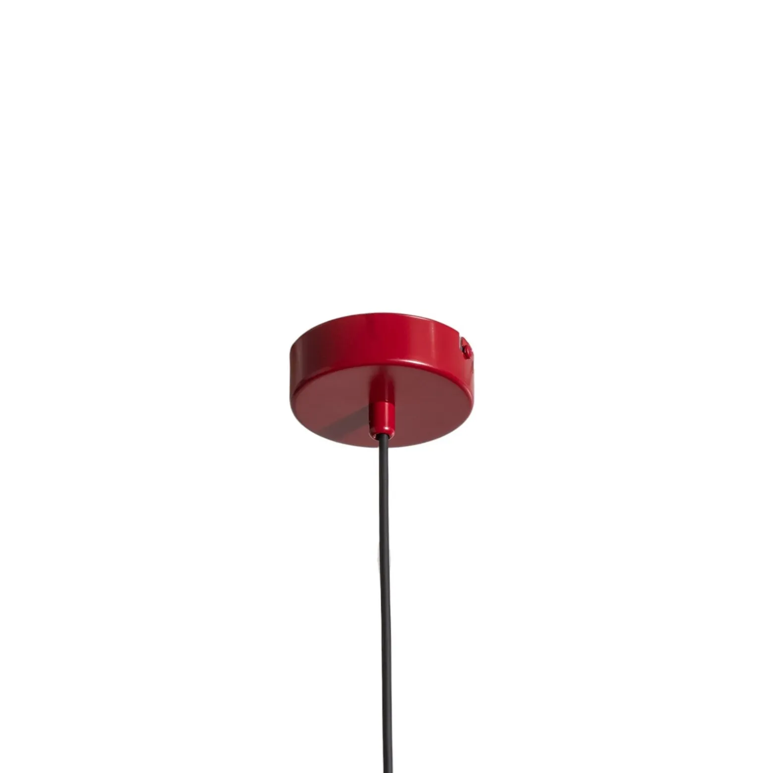 Hängeleuchte Form 4, rot, Metall, 4-flammig, Kegel, E27