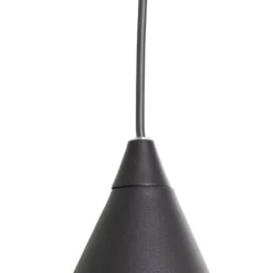 Hängeleuchte Form, schwarz, Metall, Ø 24 cm, Kegel, E27