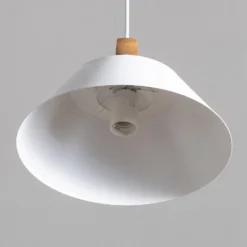 Hängeleuchte Funda, weiß, Ø 30 cm, 1-flammig, Metall/Glas