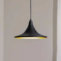 Hängeleuchte Genisy, schwarz, Ø 31 cm, Metall, E27