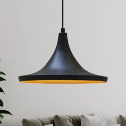 Hängeleuchte Genisy, schwarz, Ø 31 cm, Metall, E27