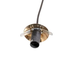 Hängeleuchte Glassy, 4-flg., rund, schwarz/opal