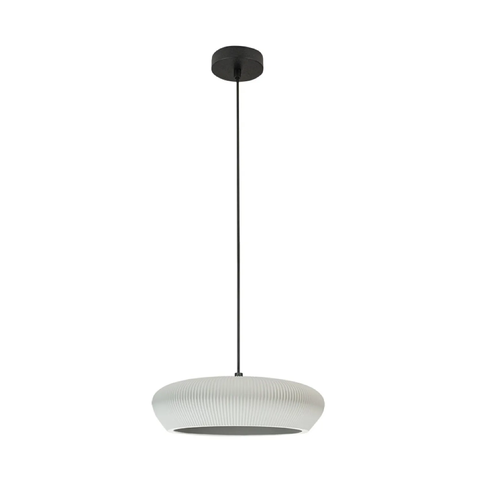 Hängeleuchte 2592, grau, Ø 29 cm, Ton, G9
