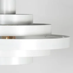 Hängeleuchte Halo Cirque, weiß, Metall, Ø 50 cm, E27