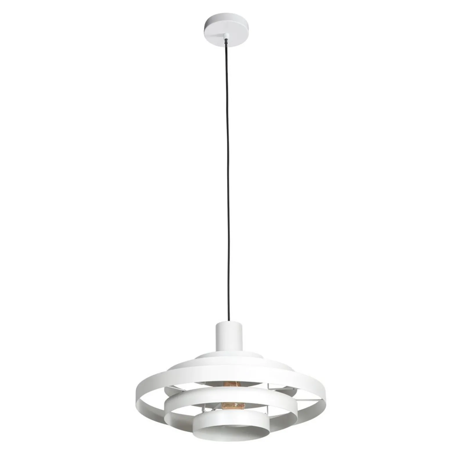 Hängeleuchte Halo Cirque, weiß, Metall, Ø 50 cm, E27