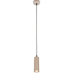 Hängeleuchte Ida, beige, 1-flammig, Ø 10 cm, GU10