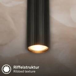 Hängeleuchte Ida, schwarz, 3-flammig, Ø 20 cm, GU10