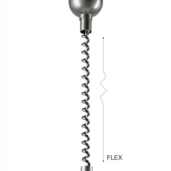 Hängeleuchte Ilsa, weiß/silber, Ø 30 cm, höhenverstellbar