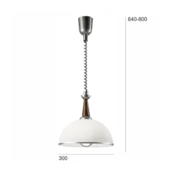 Hängeleuchte Ilsa, weiß/silber, Ø 30 cm, höhenverstellbar