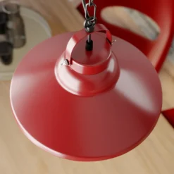 Hängeleuchte Iron, rot