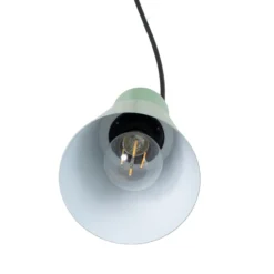 Hängeleuchte Konikkem, mintgrün, Metall, Ø 14 cm, E27