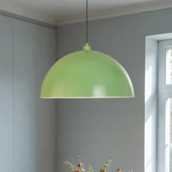 Hängeleuchte Kure, mintgrün, Metall, Ø 60 cm, E27