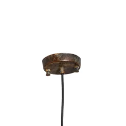 Hängeleuchte Kure, schwarz-braun, Metall, Ø 30 cm, E27