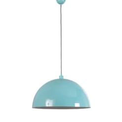 Hängeleuchte Kure, türkis, Metall, Ø 60 cm, E27