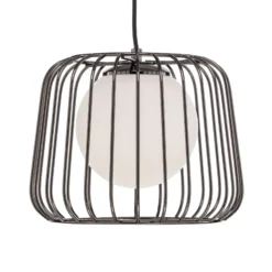Hängeleuchte Ladore Ø 27 cm, schwarz-chrom