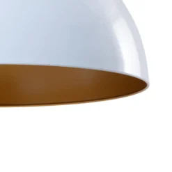 Hängeleuchte Lipeo, weiß/gold, Ø 50 cm, Metall, E27