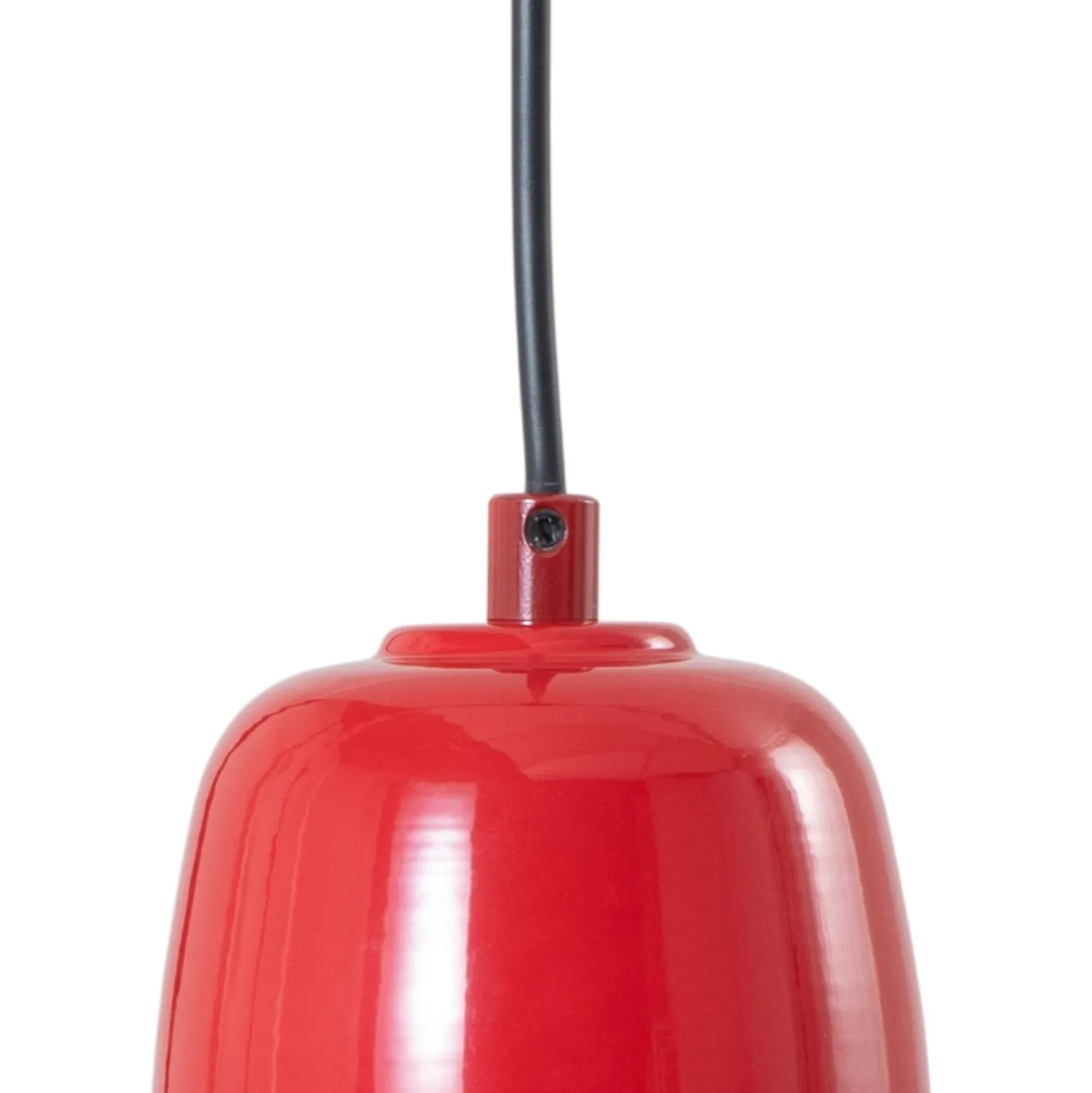 Hängeleuchte Lorenz, rot, Ø 34 cm, Metall, E27