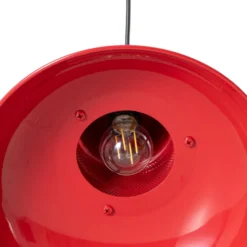 Hängeleuchte Lorenz, rot, Ø 34 cm, Metall, E27