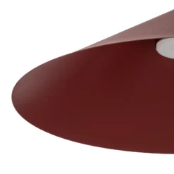 Hängeleuchte Lume XL, burgunderrot, Metall, Ø 49 cm, GX53
