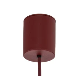 Hängeleuchte Lume XL, burgunderrot, Metall, Ø 49 cm, GX53