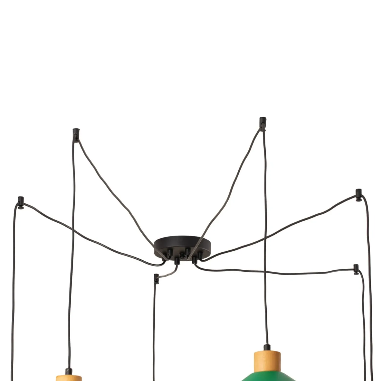 Hängeleuchte Manavgat, 6-flammig, Multicolour, Länge 144 cm