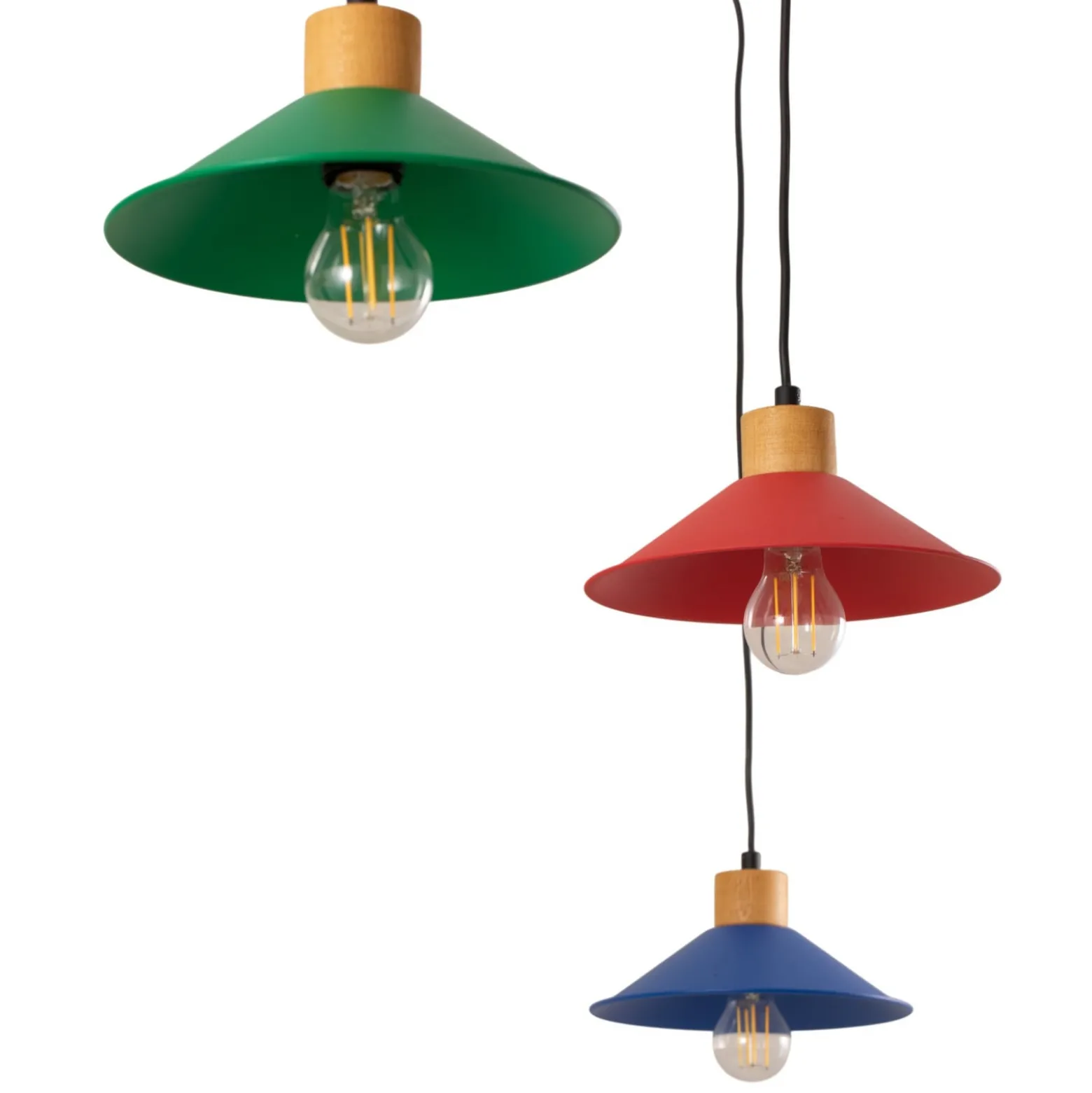 Hängeleuchte Manavgat, 6-flammig, Multicolour, Länge 144 cm