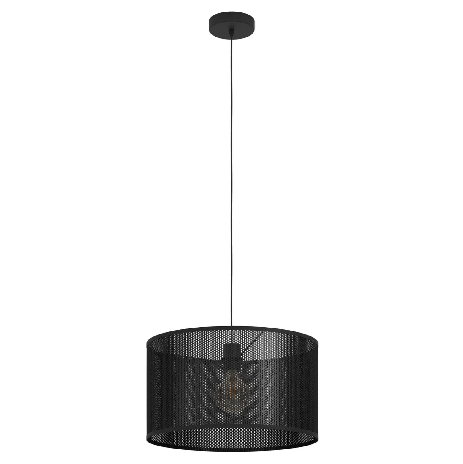 Hängeleuchte Manby, Ø 45 cm, schwarz, Stahl