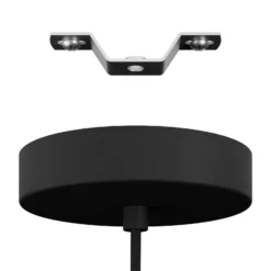 Hängeleuchte Manby, Ø 45 cm, schwarz, Stahl
