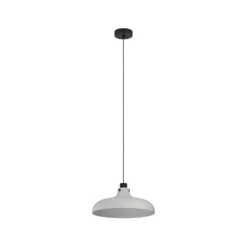 Hängeleuchte Matlock, Ø 38 cm, grau/schwarz, Stahl