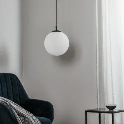 Hängeleuchte Maxi, Ø 30 cm, 1-flammig, Glasschirm