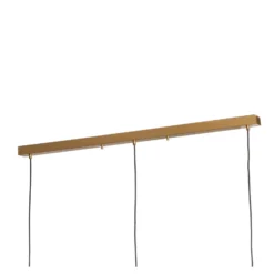 Hängeleuchte Muba, altmessing, Länge 120 cm, Metall