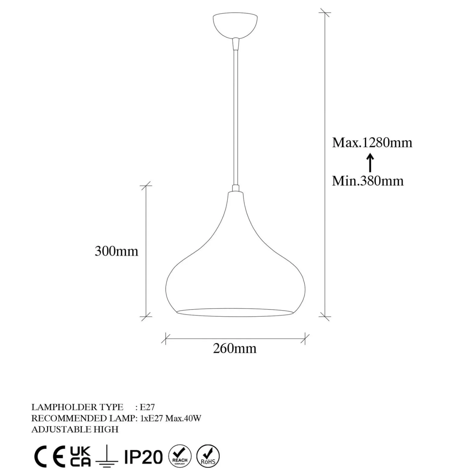 Hängeleuchte Muba 11550, messing brüniert, Metall, Ø 26 cm